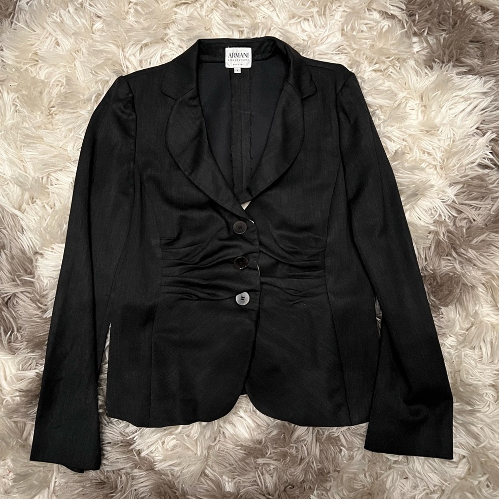 Armani Collezioni Classic Black Blazer